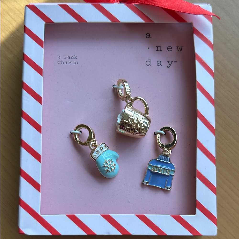 A New Day Gold Charms Set
